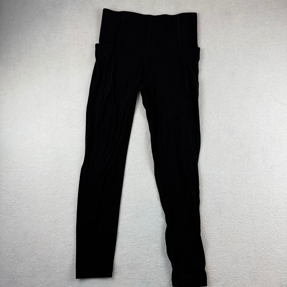 OFFLINE by Aerie Real Me Xtra 7/8 Leggings Black High Rise Side Pockets Medium